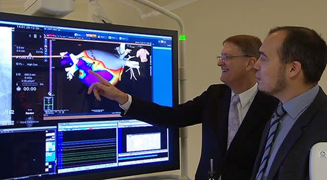 The technology will allow surgeons to create a 3D image of the patient's heart. Photo: 7News.