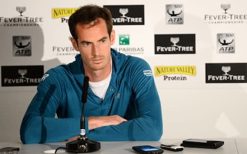 Andy Murray - Novak Djokovic warns Andy Murray against becoming the fall guy on Queen’s Club comeback - Credit:  Getty Images