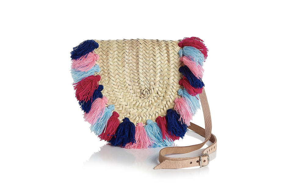 Soeur Du Maroc Tassel Straw Crossbody