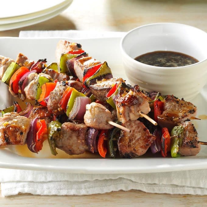 Plum-Glazed Pork Kabobs