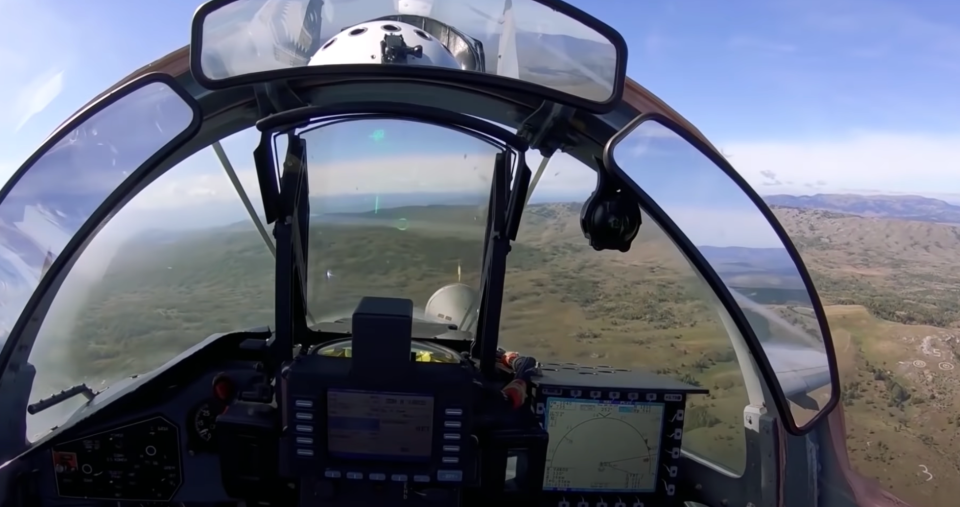 View from the cockpit of a Serbian MiG-29. <em>SERBIAN MINISTRY OF DEFENSE</em>