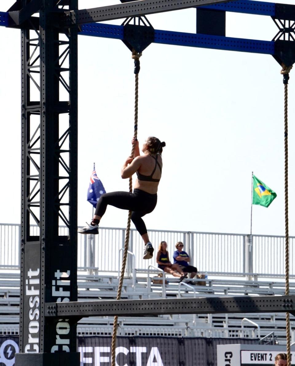 Jadzia Onorati-Phillips of Marysville competes during the 2021 CrossFit Games at Alliant Energy Center in Madison, Wisconsin. She recently qualified for the 2022 Games.