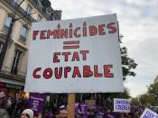 "Féminicides = État coupable"