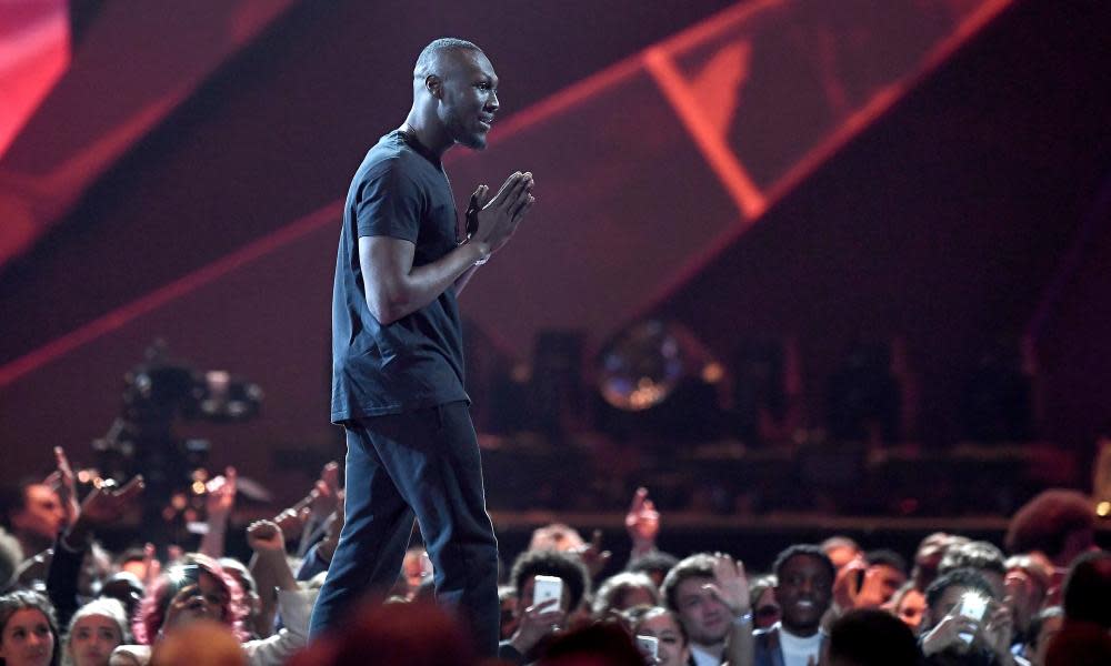 Stormzy at the 2018 Brit awards. 