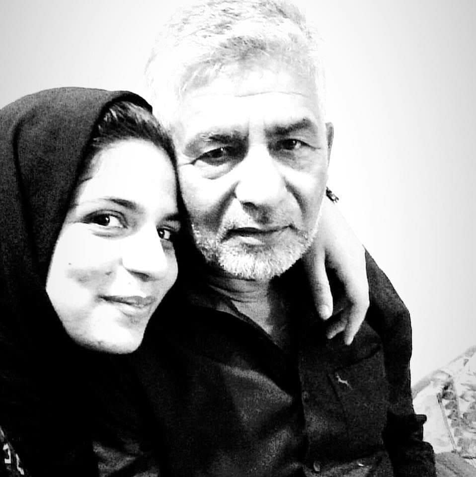 Ruwa Shah with her father, Altaf Ahmad Shah