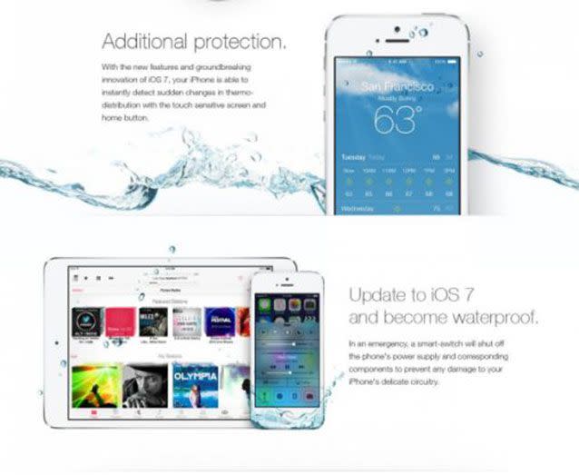 Did not hold water: Software update suddenly makes your hardware waterproof.