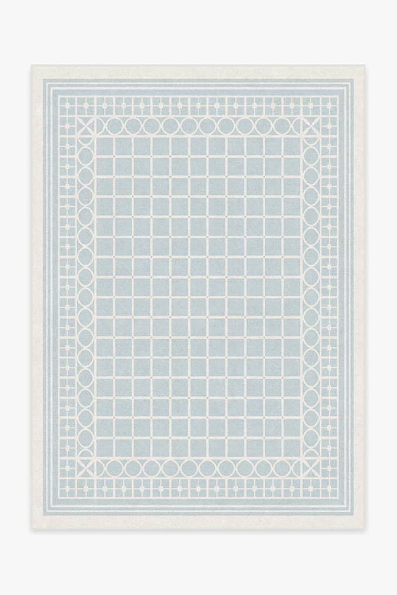 Gray Malin Palm Beach Powder Blue Rug, 5' x 7'