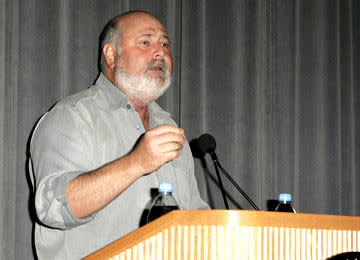 Rob Reiner speaking at the Los Angeles special screening of ThinkFilm's Going Upriver: The Long War of John Kerry