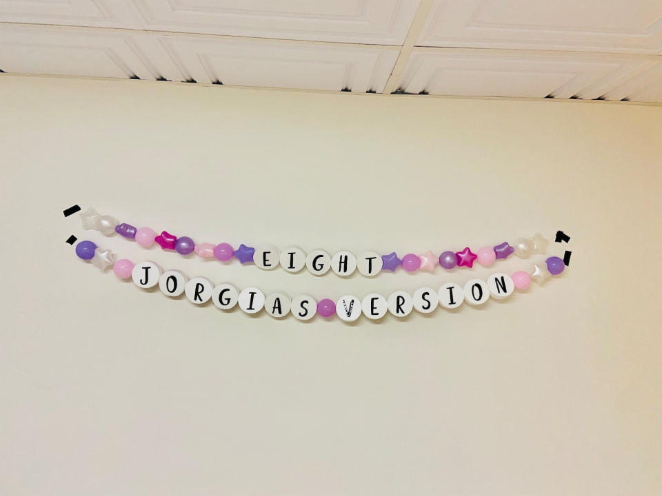 CraftingWithJenn Taylor Swift Birthday Friendship Bracelet Banner