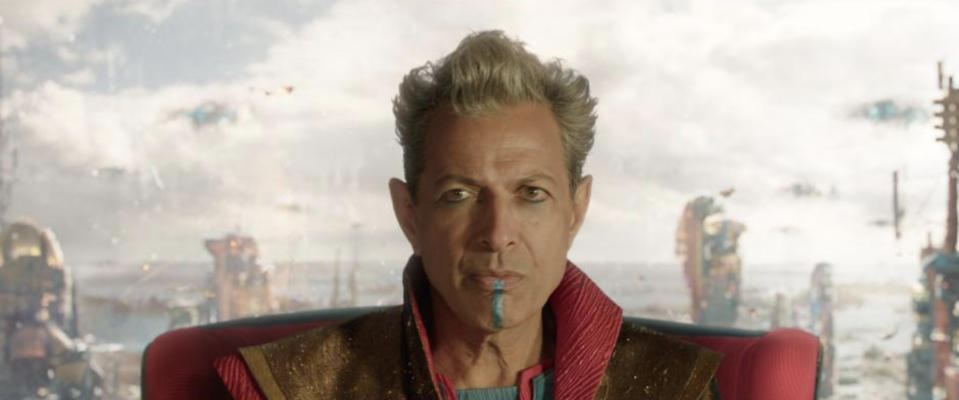 Jeff Goldblum as the Grandmaster in <i>Thor: Ragnarok</i>. (Photo: Marvel Studios)