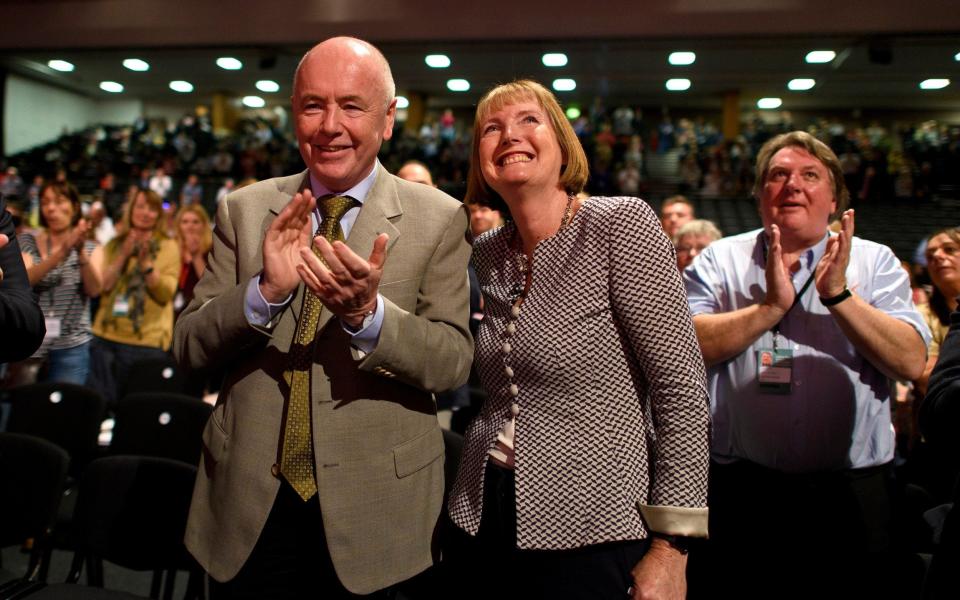 Ms Harman was joined in parliament by her trade unionist husband in 2010 but on 7 January he died suddenly of a heart attack aged 73.   - Ben Pruchnie/Getty Images