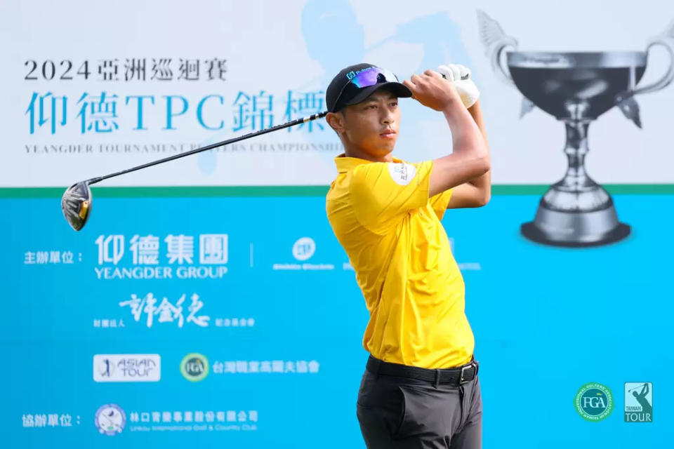 台灣選手王偉軒以兩回合總桿135桿-9暫並列第五。Tpga／林聖凱攝影