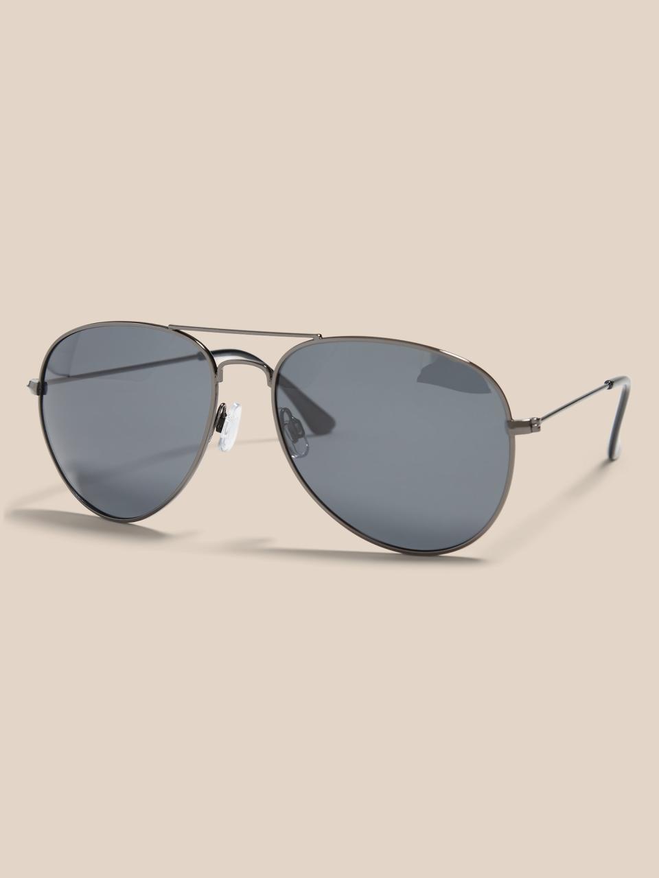 Banana Republic Polarized Metal Aviator Sunglasses