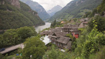 Das Feriendorf "Rustici della Verzasca" liegt mitten im Tessin