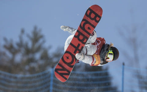 Chloe Kim in halfpipe action - Credit: Getty Images