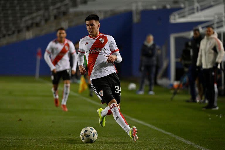 Franco Mastantuono en la pretemporada en los Estados Unidos, donde tuvo acción en los tres partidos que jugó River; los millonarios lo blindaron con una cláusula de 30 millones de euros