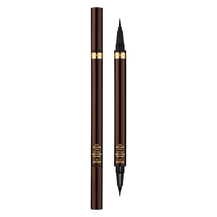 <p><a class="link " href="https://www.johnlewis.com/tom-ford-eye-defining-pen-deeper/p2707415#media-overlay_show" rel="nofollow noopener" target="_blank" data-ylk="slk:SHOP NOW;elm:context_link;itc:0;sec:content-canvas">SHOP NOW</a><br></p><p>A super fine calligraphy nib on one end, a thicker nib for bolder, graphic looks on the other, this double-ended eyeliner is spenny, but you do get two for the price of one! As with all Tom Ford Beauty, the formula and staying power is second to none.</p>