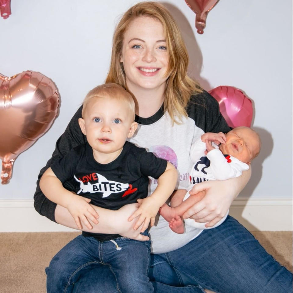 Brittany Jacobs and two boys