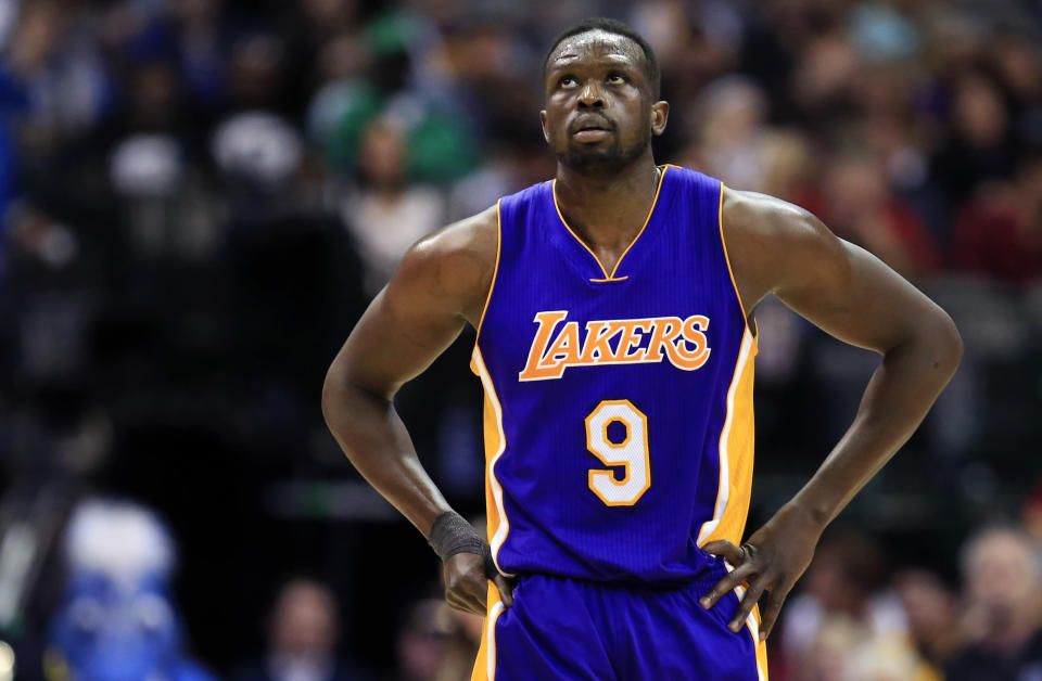 Luol Deng is set to become a free agent after he and the Lakers agreed to a buyout on the remaining two years of his contract. (AP Photo)