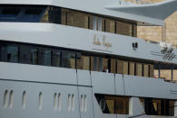 A crew member walks along the deck of the super yacht Indian Empress, owned by fugitive Indian businessman Vijay Mallya, in Valletta's Grand Harbour, Malta, December 9, 2016. REUTERS/Darrin Zammit Lupi