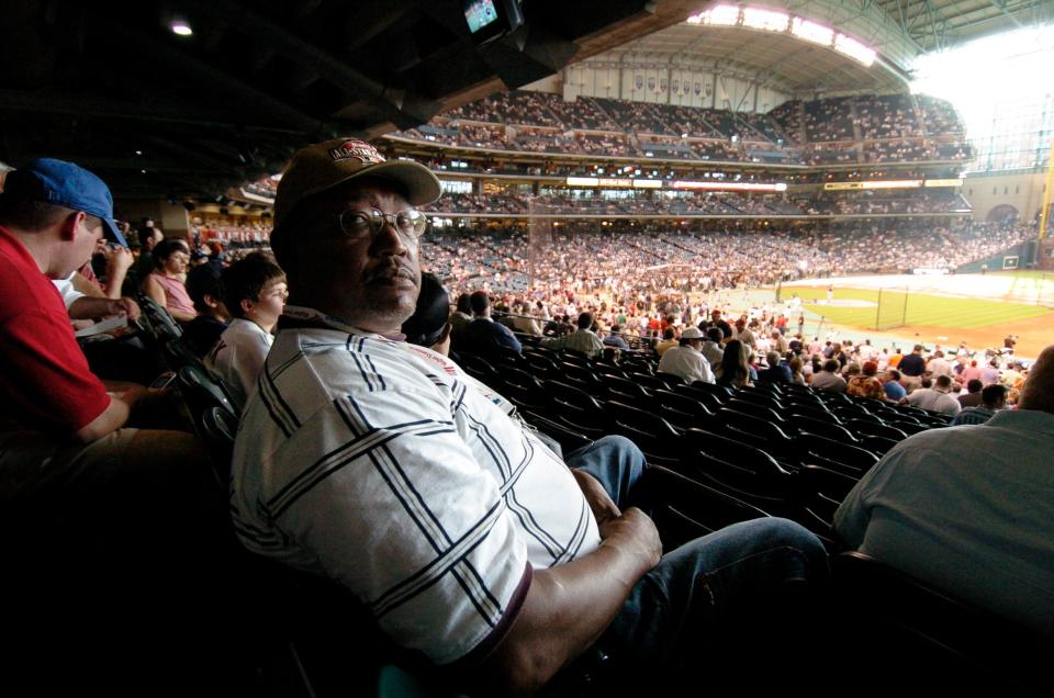 J.R. Richard at the 2004 All-Star Game in Houston.