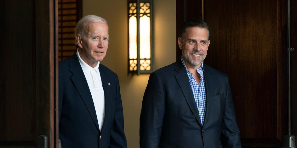 President Joe Biden and his son Hunter Biden.