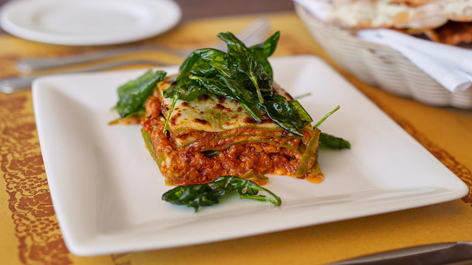 Angelini Osteria’s famous green lasagna - Credit: Courtesy Ryan Tanaka/Angelini Osteria