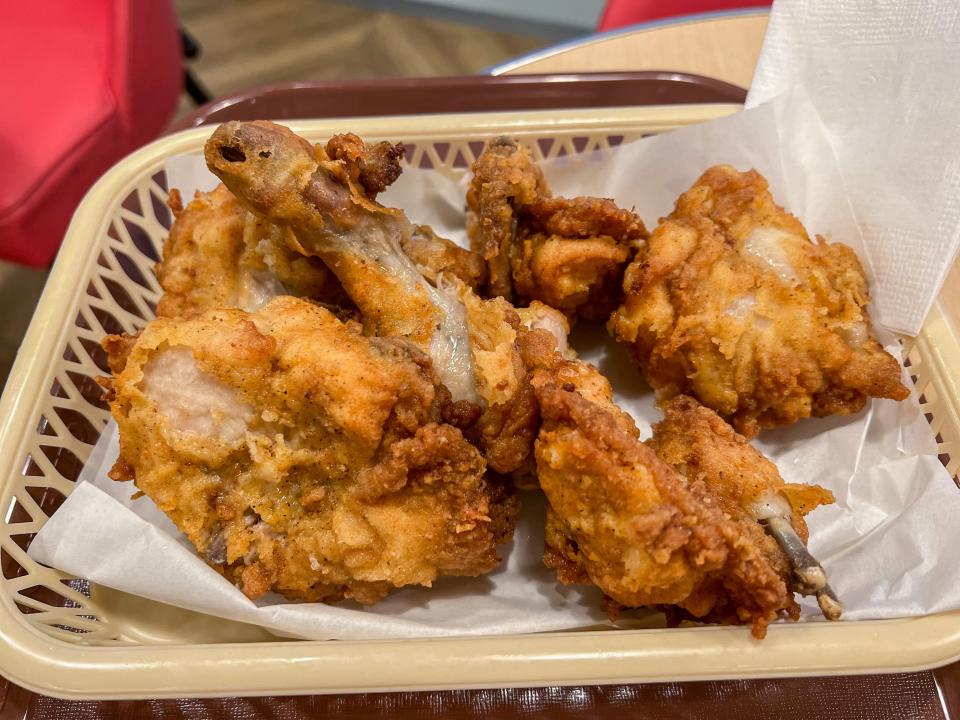 Bucket of chicken at KFC Japan