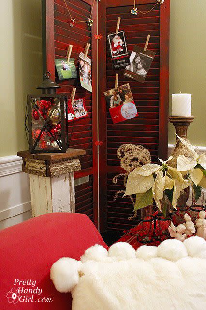 christmas card holder sweet shutters christmas card holder