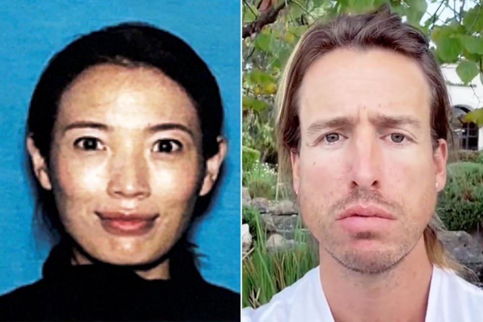 <p>Los Angeles Police Department/AP; Samuel Haskell/TikTok</p> Mei Haskell, Sam Haskell