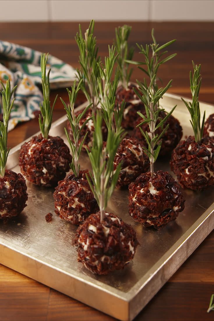 Cranberry Cheese Ball Bites