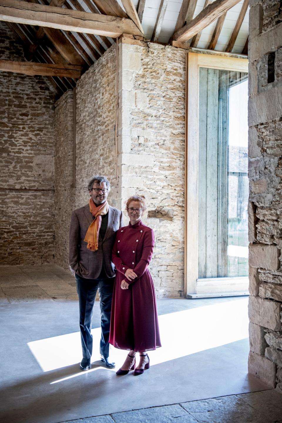 Iwan and Manuela Wirth in one of the Bruton gallery spaces (SIMPHOTOGRAPHY)