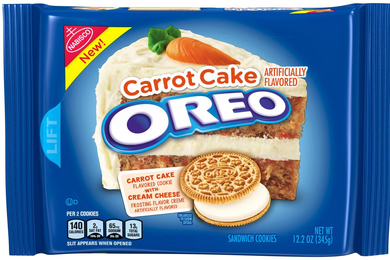 Sadly, if you missed your chance to try Carrot Cake Oreos, they may never come back. (Photo: Oreo)