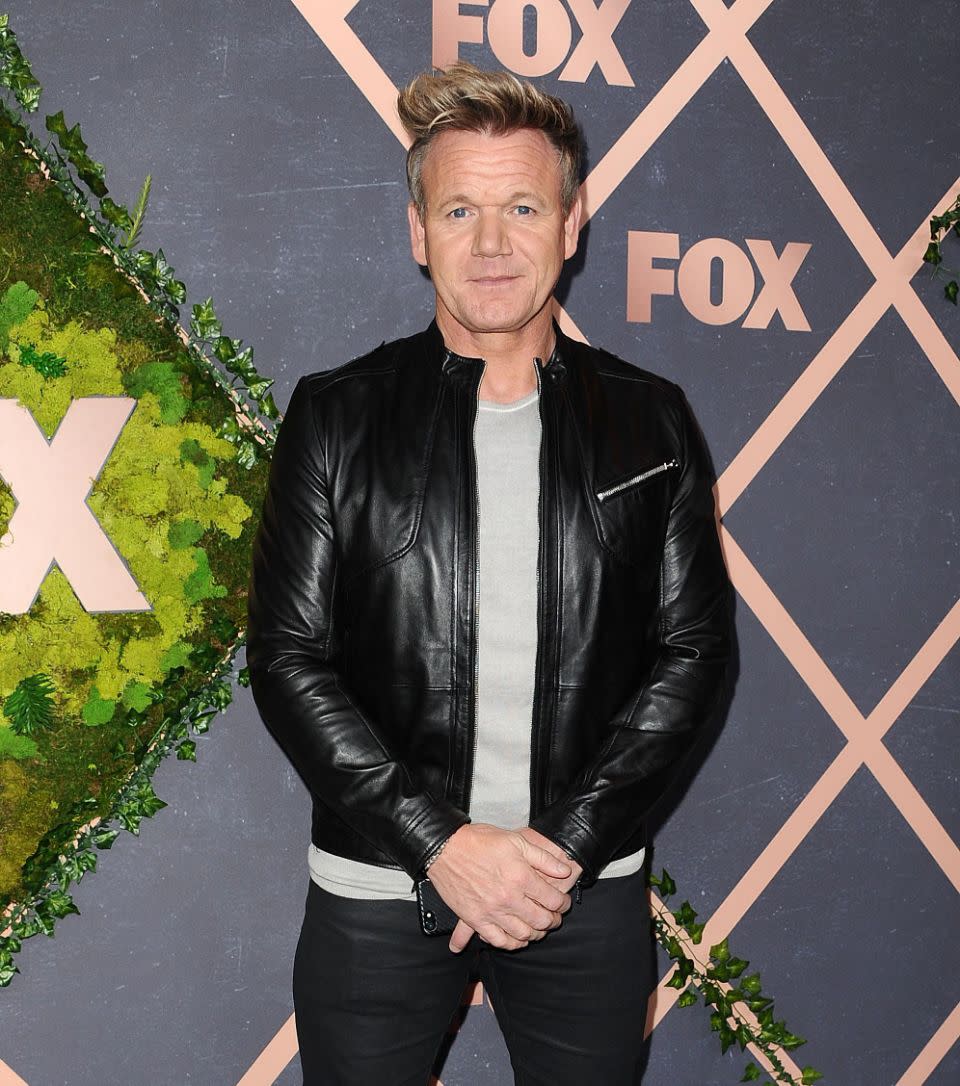 Gordon Ramsay has abs underneath all those clothes. Who knew? Source: Getty