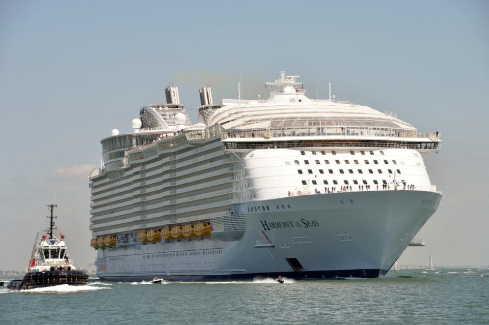 The 12-year-old who died after falling off a balcony on the ‘Harmony of the Seas’ has not been identified (AFP via Getty Images)