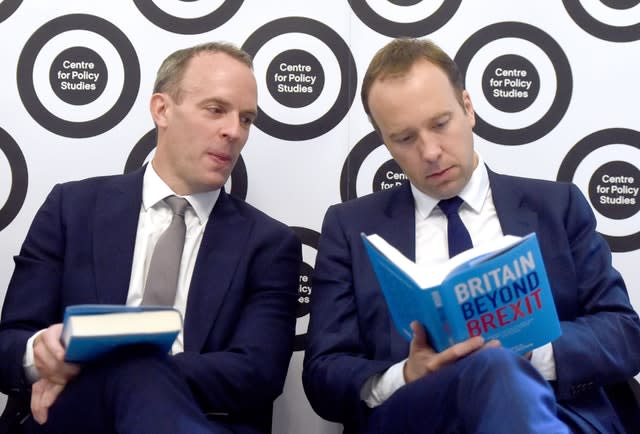 Dominic Raab and Matt Hancock