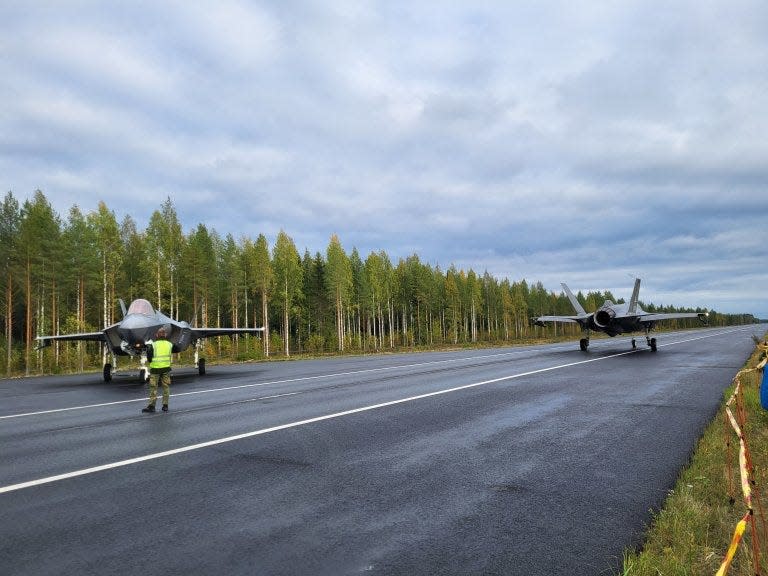 Two Norwegian F-35As.