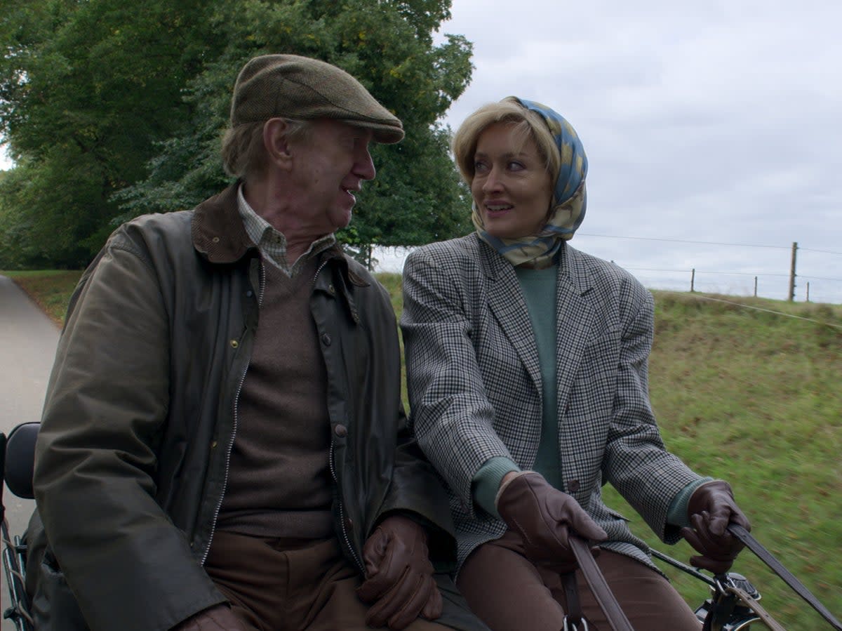 A royal carriage: Jonathan Pryce and Natascha McElhone in ‘The Crown’ (Netflix)