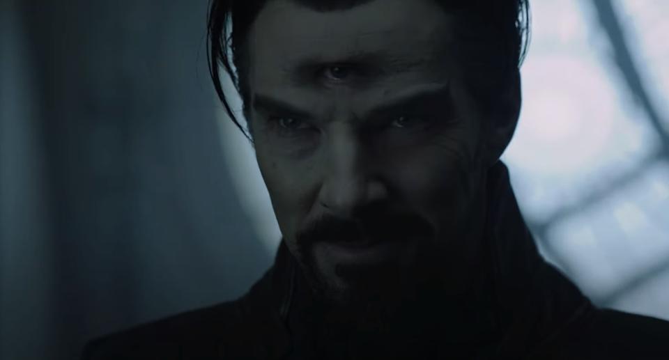 Evil Doctor Strange has three eyes in new clip.