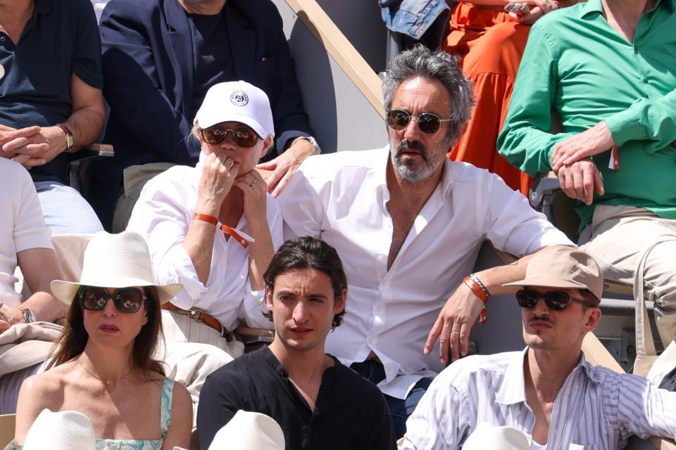 Emmanuelle Béart et Frédéric Chaudier (Photo by Pierre Suu/WireImage)