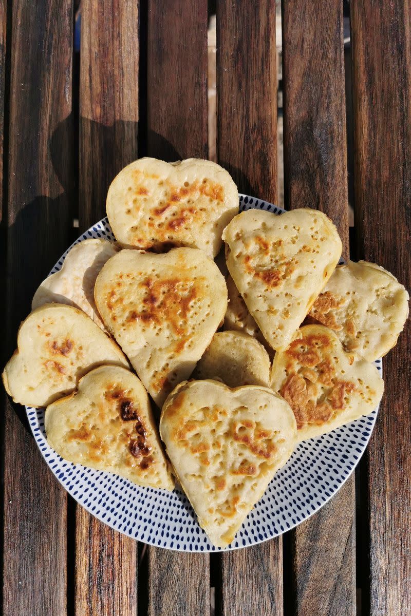 <p>Is there anything more British than a crumpet? These <a href="https://www.delish.com/uk/cooking/recipes/g28934063/afternoon-tea-recipes/" rel="nofollow noopener" target="_blank" data-ylk="slk:teatime treats;elm:context_link;itc:0;sec:content-canvas" class="link ">teatime treats</a> are one of our favourite <a href="https://www.delish.com/uk/cooking/recipes/g30688413/breakfast-recipes/" rel="nofollow noopener" target="_blank" data-ylk="slk:breakfast foods;elm:context_link;itc:0;sec:content-canvas" class="link ">breakfast foods</a> - and did you know that it's SO easy and quick to make your own? </p><p>Get the <a href="https://www.delish.com/uk/cooking/recipes/a32373823/crumpet-recipe/" rel="nofollow noopener" target="_blank" data-ylk="slk:Crumpets;elm:context_link;itc:0;sec:content-canvas" class="link ">Crumpets</a> recipe.</p>