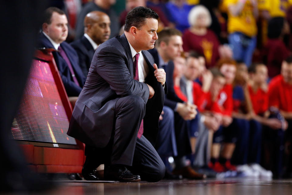 Sean Miller will not coach Saturday against Oregon. (Getty)