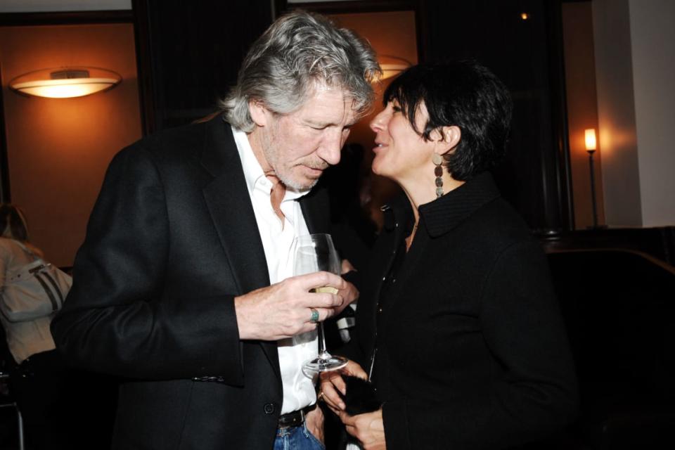 <div class="inline-image__caption"><p>Roger Waters and Ghislaine Maxwell attend Book Party hosted by Anne Hearst McInerney, Candace Bushnell & Nicole Miller Celebrating "How it Ended" by Jay McInerney at CRU Restaurant on April 6, 2009 in New York City. </p></div> <div class="inline-image__credit">Joe Schildhorn/Patrick McMullan via Getty</div>