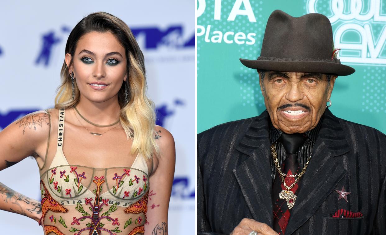 Paris Jackson shared a touching photo with her late grandfather, Joe, who died this week. (PA)