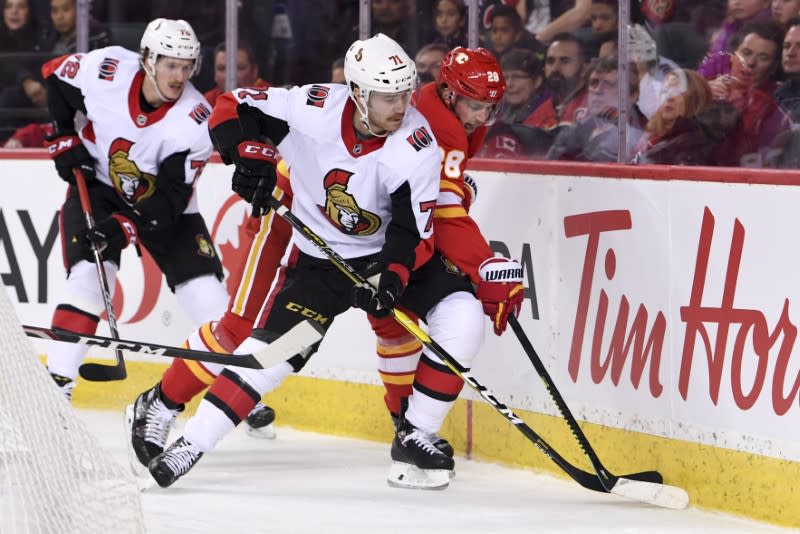 NHL: Ottawa Senators at Calgary Flames