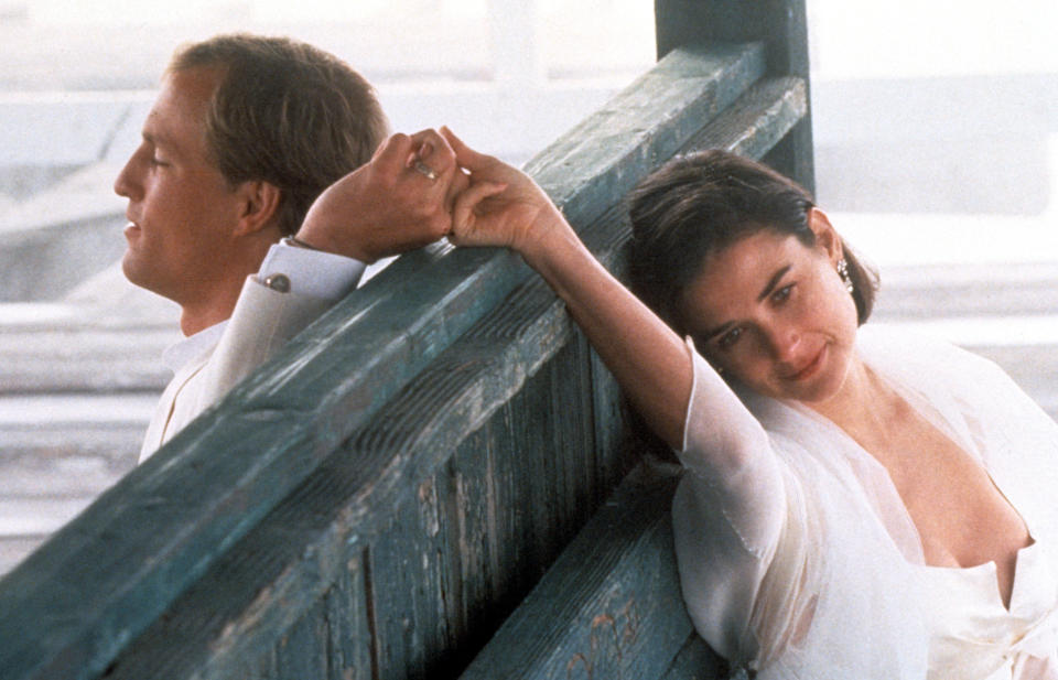 El ambiente al rodar las escenas sexuales de 'Una propuesta indecorosa' hizo incomodar a Woody Harrelson y Demi Moore (Foto: Paramount Pictures/Getty Images)