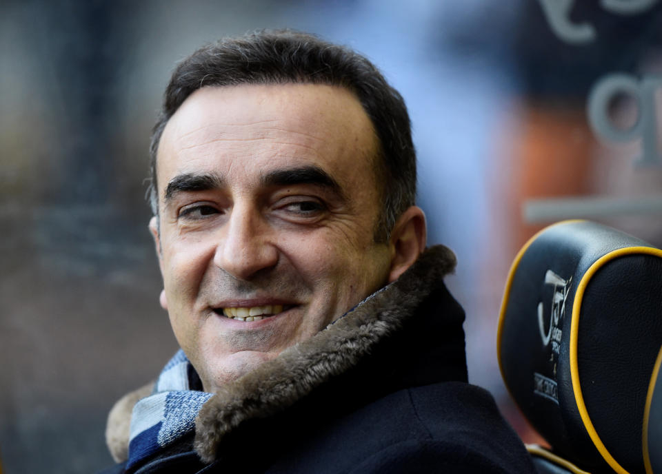 Soccer Football – FA Cup Third Round – Wolverhampton Wanderers vs Swansea City – Molineux Stadium, Wolverhampton, Britain – January 6, 2018 Swansea manager Carlos Carvalhal before the match REUTERS/Rebecca Naden