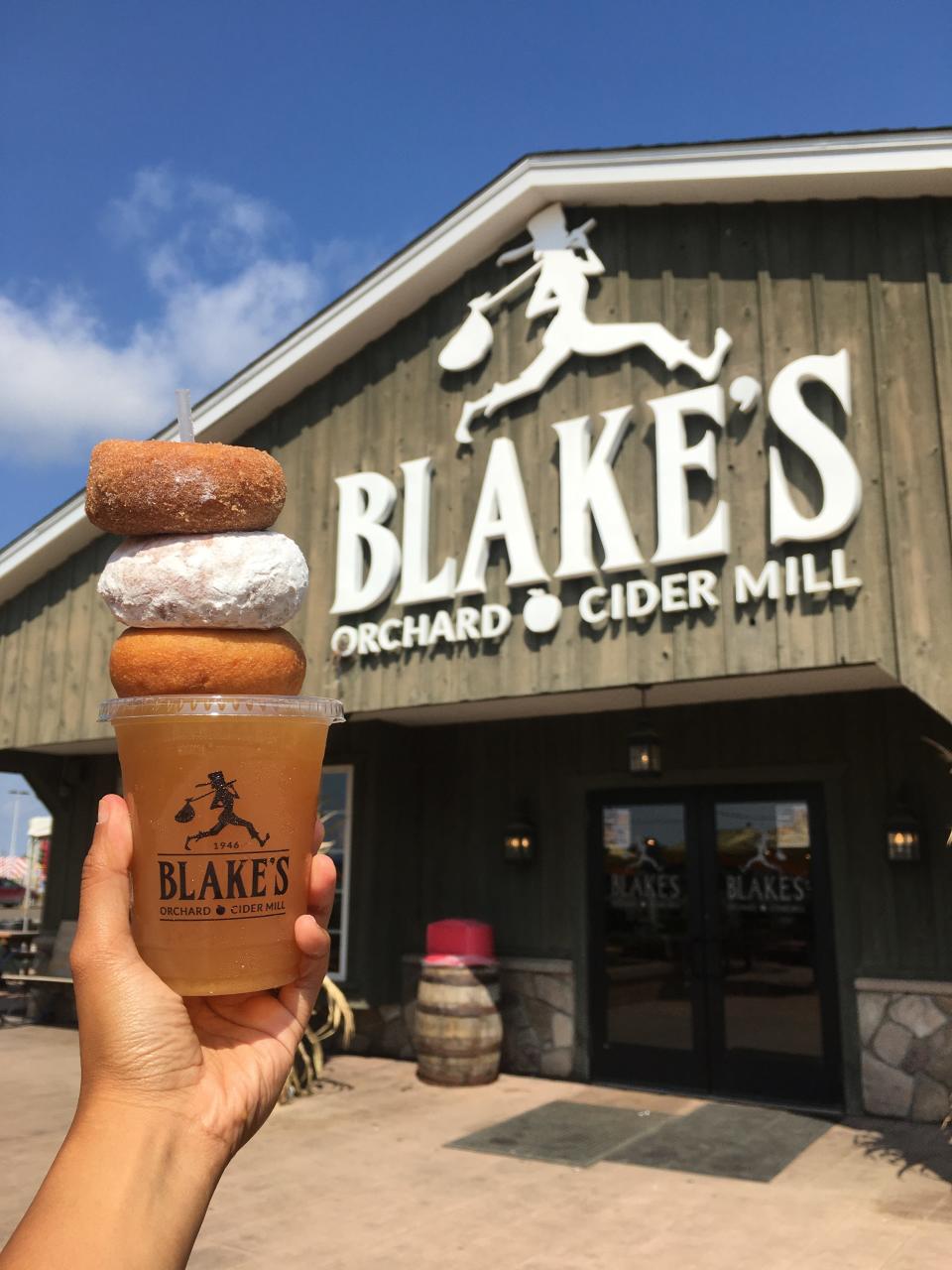 Blake's Orchard & Cider Mill will be open daily in the fall.