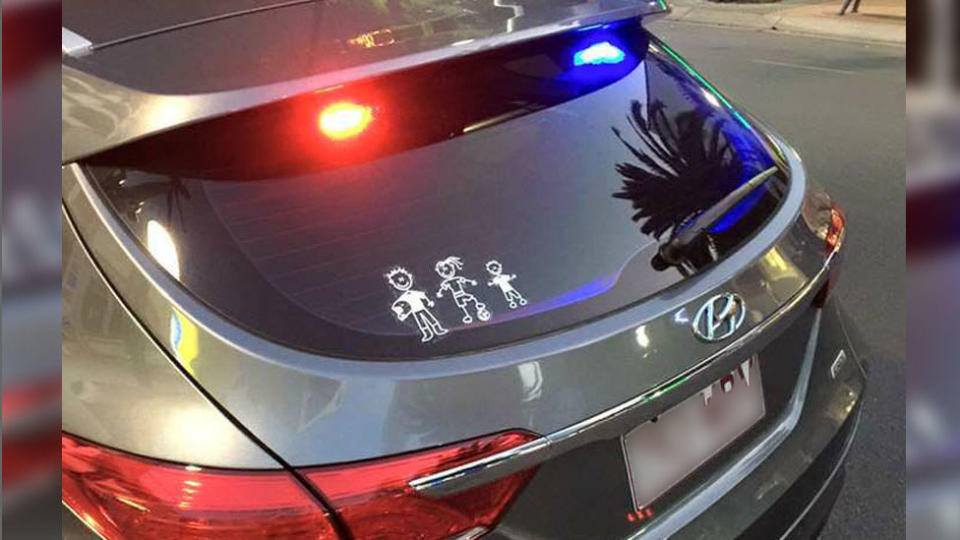 A picture of an unmarked police car in Queensland has sparked outrage. Source: Reddit