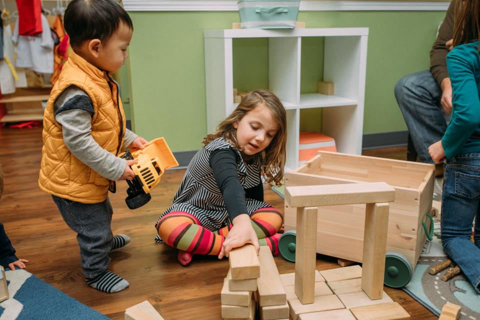 At Little Sprouts Play Cafe in Shorewood, the toys provided are geared toward young children.